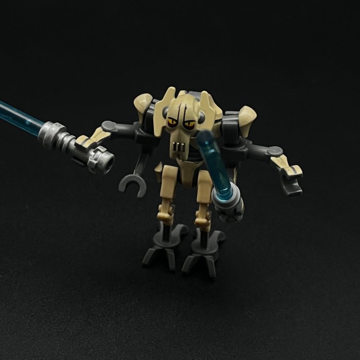 Lego - Star Wars - sw0254 - Lego Star Wars - General Grievous - Bent Legs, Tan Armor (sw0254) - 2000-2010 - Danmark