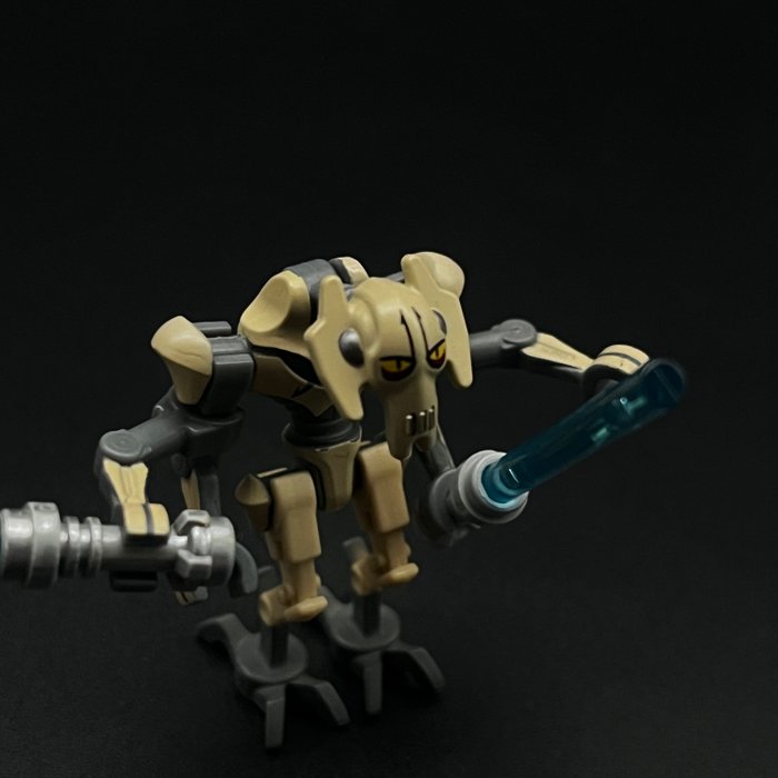 Lego - Star Wars - sw0254 - Lego Star Wars - General Grievous - Bent Legs, Tan Armor (sw0254) - 2000-2010 - Danmark