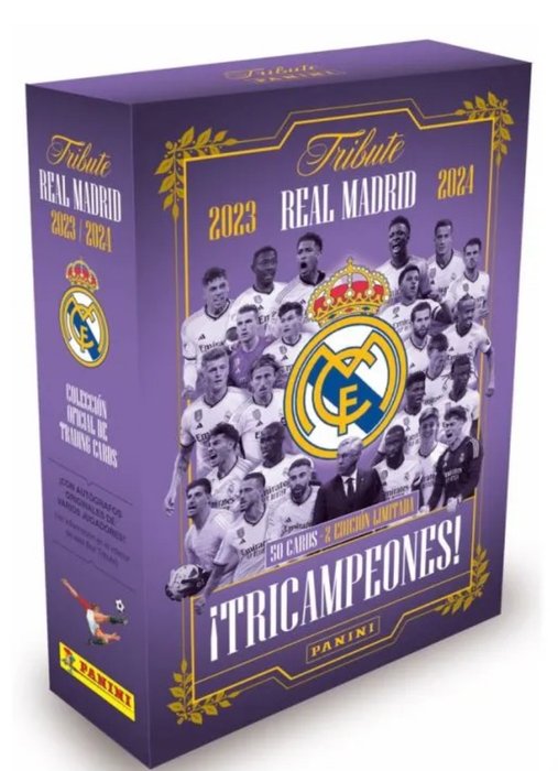 2023/24 Panini Tribute Real Madrid Tricampeones - 1 Sealed box - Næsten så god som ny (NM)