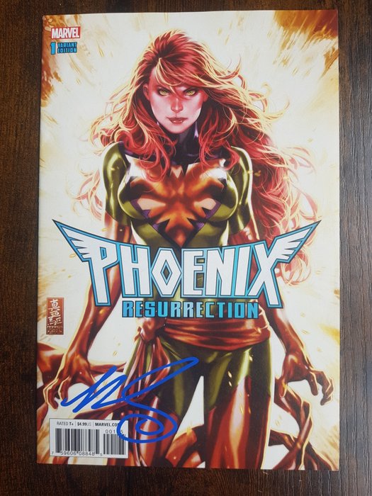 Phoenix Resurrection #1 " Mark Brooks Exclusive Variant" - Signed by artist Mark Brooks - 1 Signed comic