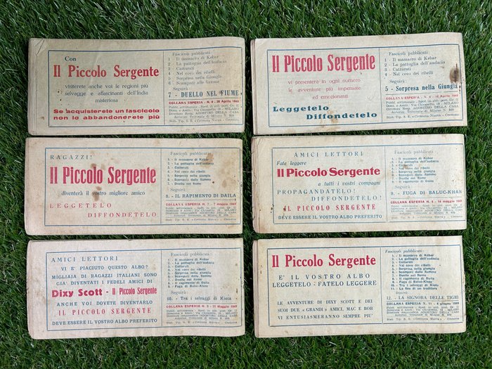 Dixy Scott 12x strisce assortite - 12 Album - Første udgave - 1949