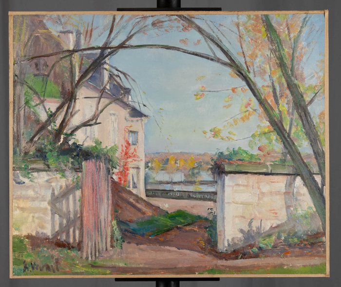 André-Léon Vivrel (1886-1976) - Maison bourgeoise en bord de Seine