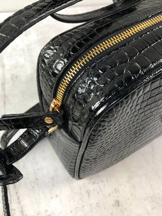 Saint Laurent - Lou Medium Croc - Skuldertaske