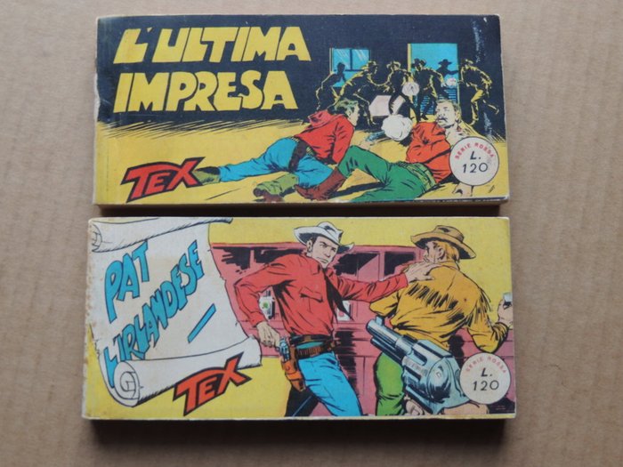 Tex nn. 69 e 72 - Raccoltina serie rossa - 2 Comic - Første udgave - 1961/1962