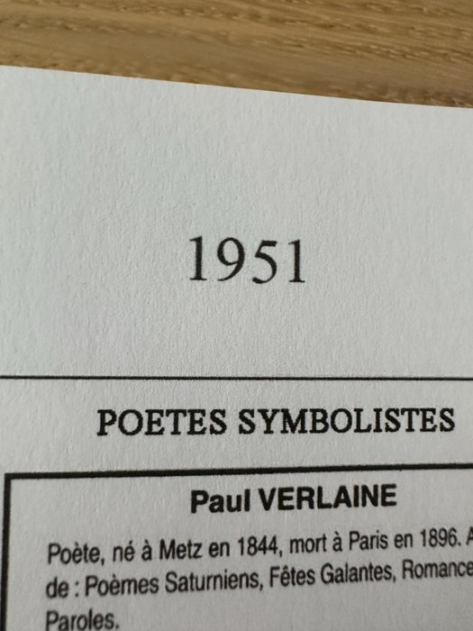 Frankrig  - Fuldfør årstal "1950/1955" (tegn..) i NYT ** - TB