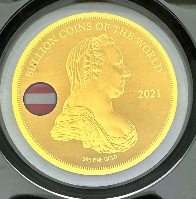 Tchad. 5000 Francs Maria Theresa 2021 ,Oro , 1/200 Oz (.999)  (Ingen mindstepris)