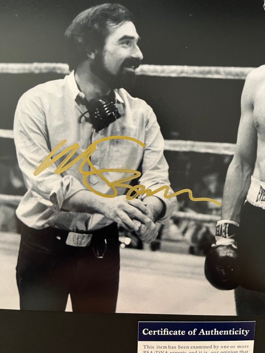 Raging Bull director Martin Scorsese - Signed in Person - with PSA/DNA Certificate - Autograph photo - No Reserve!