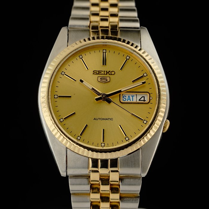 Seiko -5 fluted bezel - Ingen mindstepris - Mænd - 1980-1989