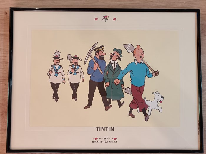 Tintin - LIthographie - Le trésor de Rackham le Rouge - TQ 18