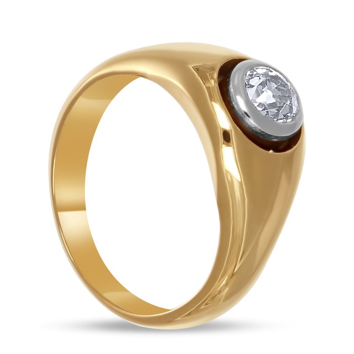 Ring - 18 kraat Gulguld, Hvidguld -  0.33ct. tw. Diamant (Natur)