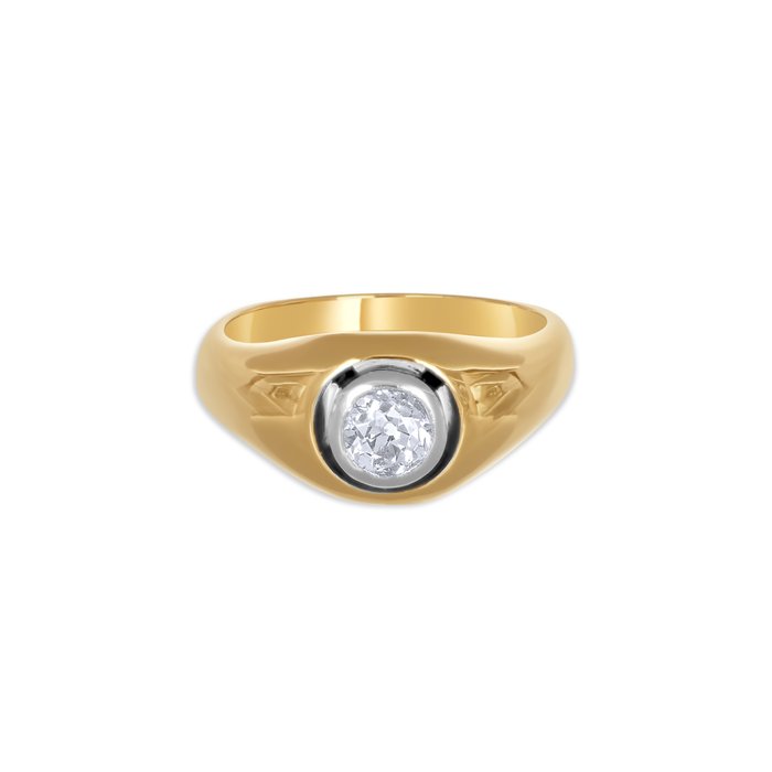 Ring - 18 kraat Gulguld, Hvidguld -  0.33ct. tw. Diamant (Natur)