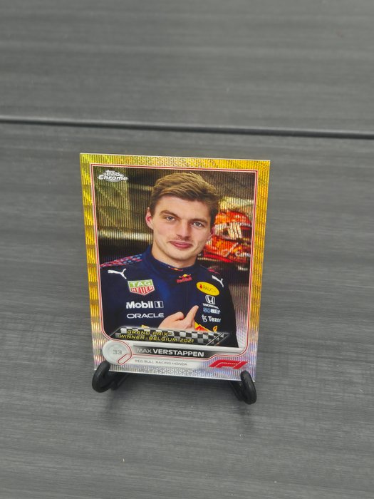 2022 Topps Chrome F1 Max Verstappen #162 Gold Wave /50 - 1 Card - Næsten så god som ny (NM)