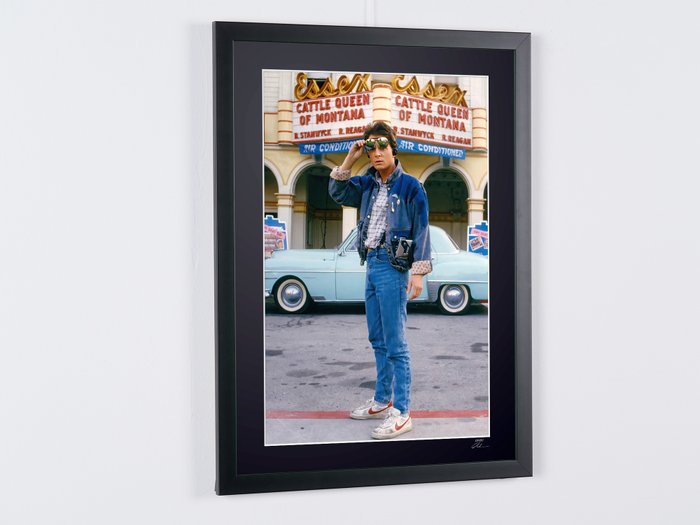 Tilbage til fremtiden, - Marty McFly (Michael J. Fox) - Fine Art Photography - Luxury Wooden Framed 70X50 cm - Limited Edition Nr 03 of 30 - Serial ID 19132 - Original Certificate (COA), Hologram Logo Editor and QR Code