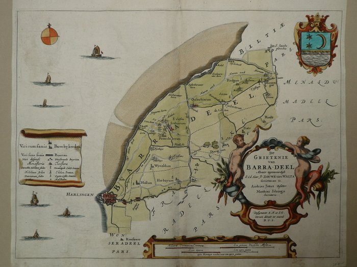 Holland - Friesland / Harlingen / Sexbierum; Bernard Schotanus à Sterringa - De Grietenie van Barra-deel - 1661-1680