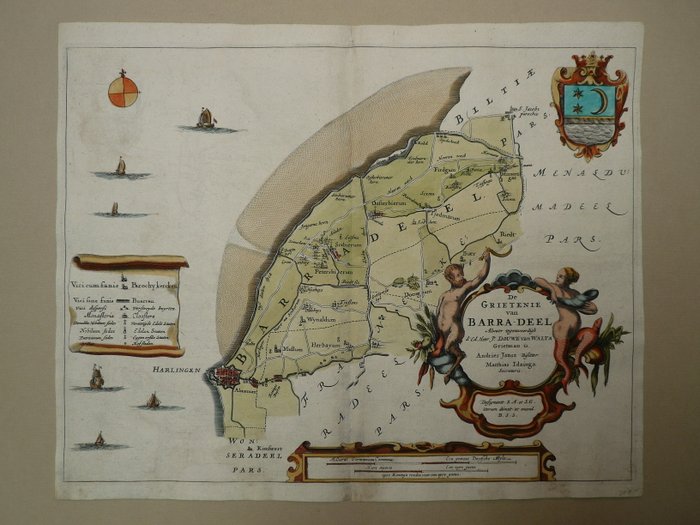 Holland - Friesland / Harlingen / Sexbierum; Bernard Schotanus à Sterringa - De Grietenie van Barra-deel - 1661-1680