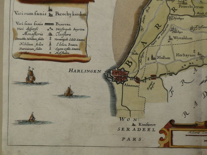 Holland - Friesland / Harlingen / Sexbierum; Bernard Schotanus à Sterringa - De Grietenie van Barra-deel - 1661-1680