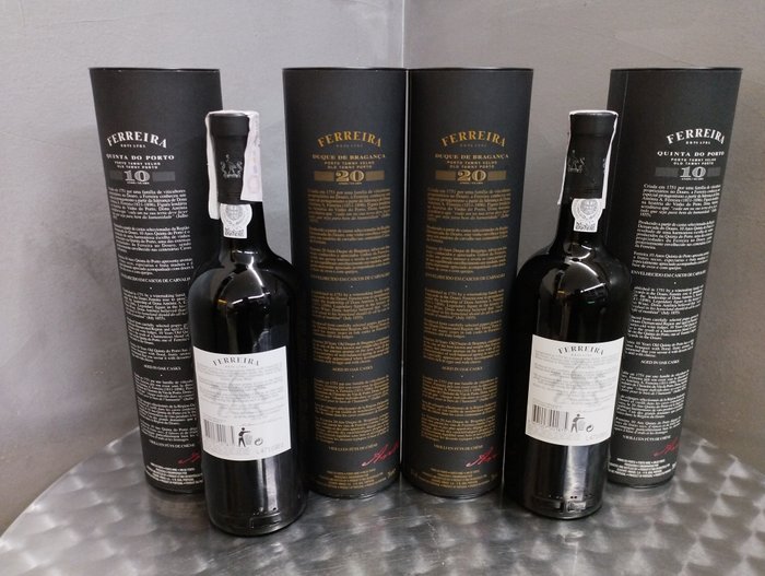 1999 Ferreira - 10 years old Tawny, 20 years old Tawny, Late Bottled Vintage Port -  Porto  - 6 Flasker (0,75 L)