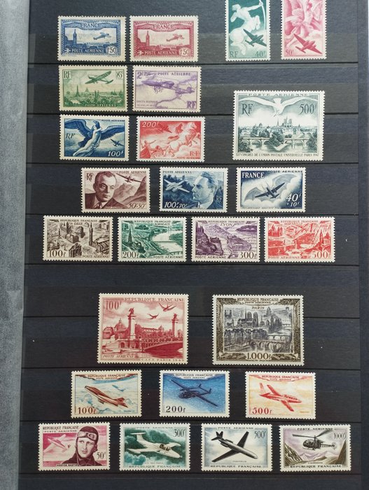 Frankrig 1930/1959 - Fantastisk luftpost sæt - Yvert PA N° 5 / 37 MNH