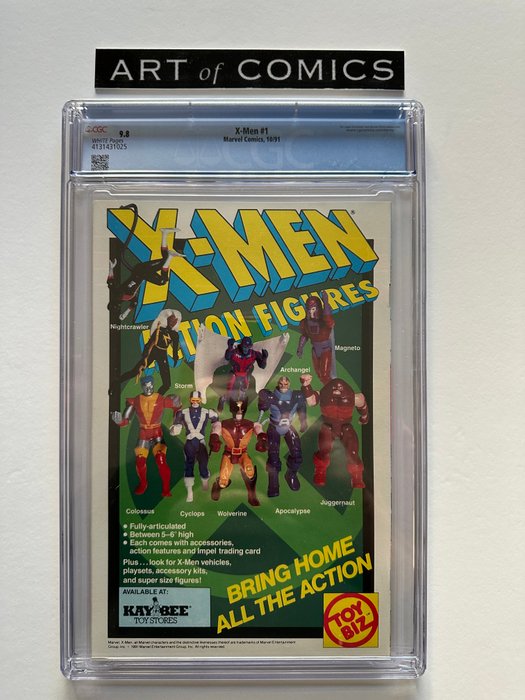 X-Men #1 - 1st Appearance Of The Acolytes - Cover A - CGC Graded 9.8! - Extremely High Grade!! - White Pages! - 1 Graded comic - Første udgave - 1991