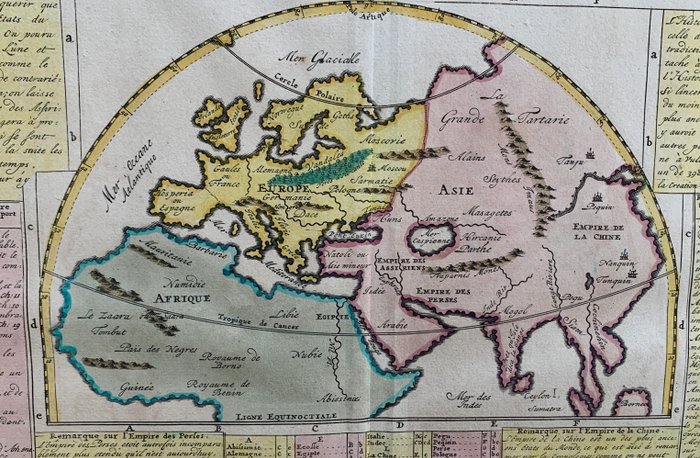 Eastern Hemisphere - Afrika, Europa, Asien; H. Chatelain - Carte Pour Servir A L'Intelligence De L'Histoire, De La Cronolgie, Et De La Geographie Des Empires - 1701-1720