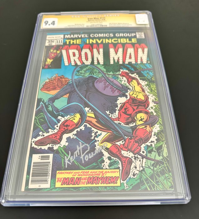 Invincible Iron Man #111  - Signed By Keth Pollard - Jack Of Hearts, Magdam Masque, Soviet Super-Soldiers Appearance - Iron Man #111 CGC 9.4 Signature Series 6/78 Keith Pollard - 1 Signed graded comic - Første udgave - 1978 - CGC 9.4