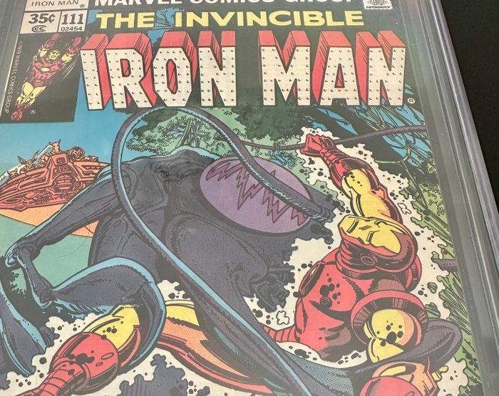 Invincible Iron Man #111  - Signed By Keth Pollard - Jack Of Hearts, Magdam Masque, Soviet Super-Soldiers Appearance - Iron Man #111 CGC 9.4 Signature Series 6/78 Keith Pollard - 1 Signed graded comic - Første udgave - 1978 - CGC 9.4