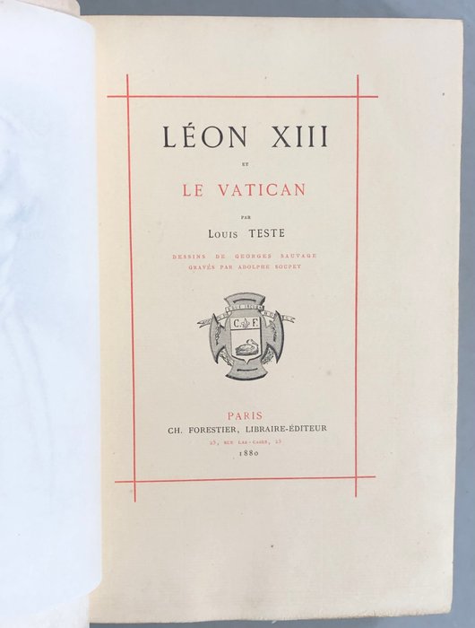 Louis Teste - Léon XIII et le Vatican - 1880