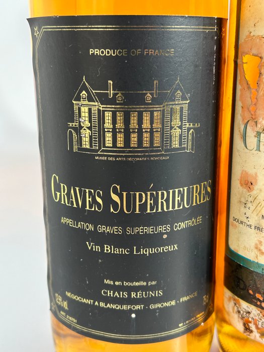 1975 Château Lafon, 1989 Moulin La Barre, 1996 de Souch, 1997 Apleton, 1998 Alban  Graves - Grave, Sauternes, Monbazillac, Jurançon, Neusiedlersee, Côtes de Bergerac - 6 Flasker (0,75 L)