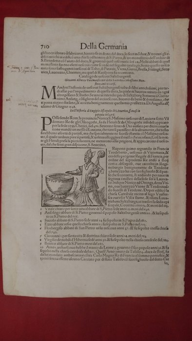 Sebastian Munster - Cosmographia Univesale (Salisburgo/Germania Lib III) - 1575