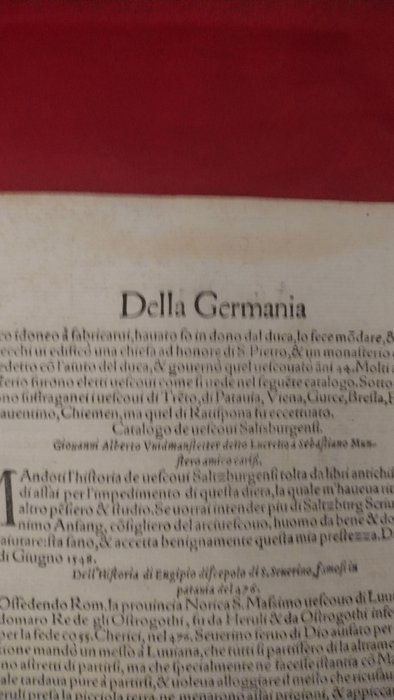 Sebastian Munster - Cosmographia Univesale (Salisburgo/Germania Lib III) - 1575