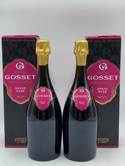 Gosset - Champagne Grand Rosé Brut - 2 Flasker (0,75 L)