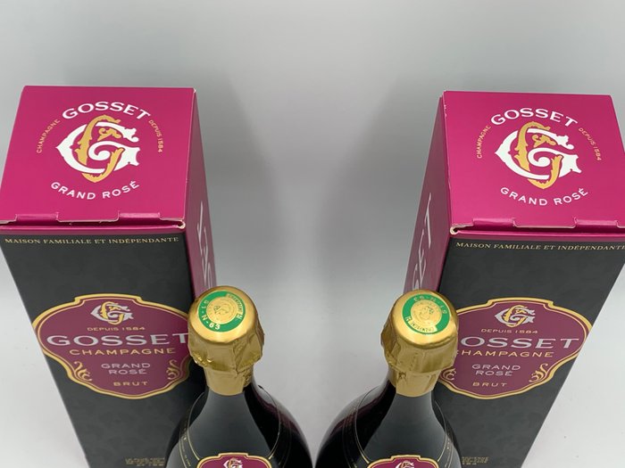 Gosset - Champagne Grand Rosé Brut - 2 Flasker (0,75 L)