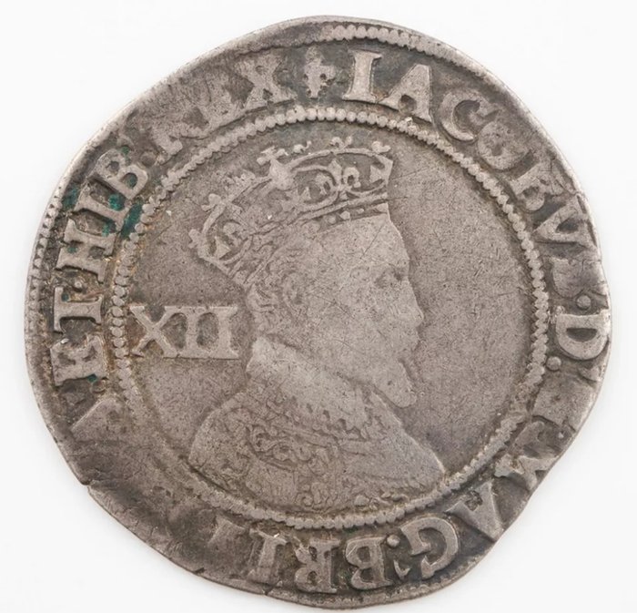 England. Jakob 1. af England (1603-1625). Shilling 1604-19, London mint  (Ingen mindstepris)