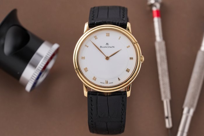 Blancpain - Villeret Ultra-Slim 18k Yellow Gold - 0021-1418-55 - Mænd - 1990-1999