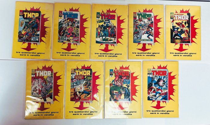 Thor nn. 80-81-83-84-85-86-87-88-89 - Lotto - 9 Comic - Første udgave - 1974/1974