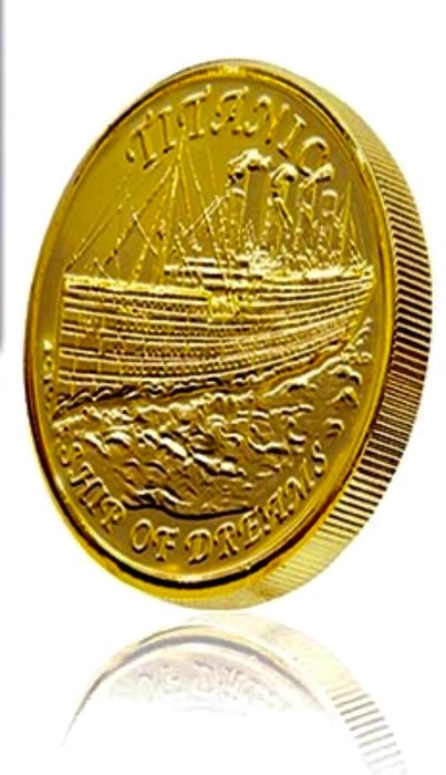 Förenta staterna. Medal 1994 "With Authentic Titanic Coal"