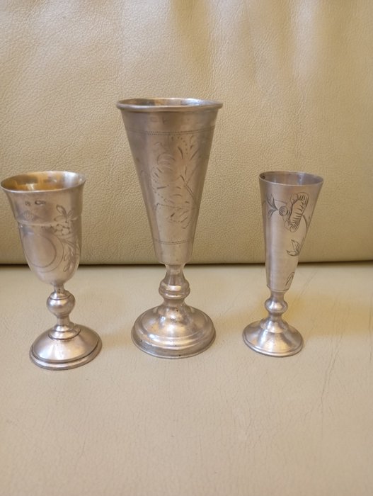 Kiddush kop (3) - .875 (84 zolotnik) sølv - Judaica briller