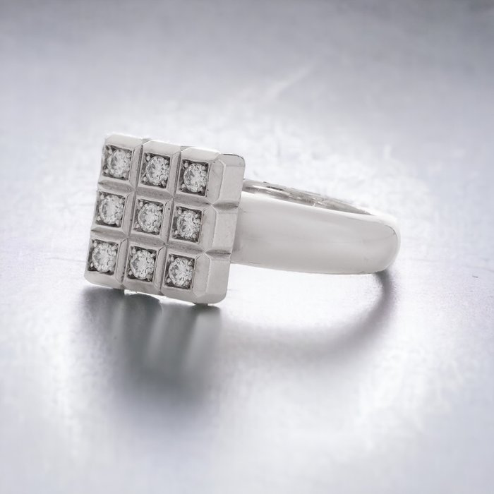 Ring Chopard ring i 18 karat hvidguld fra Ice Cube-kollektionen