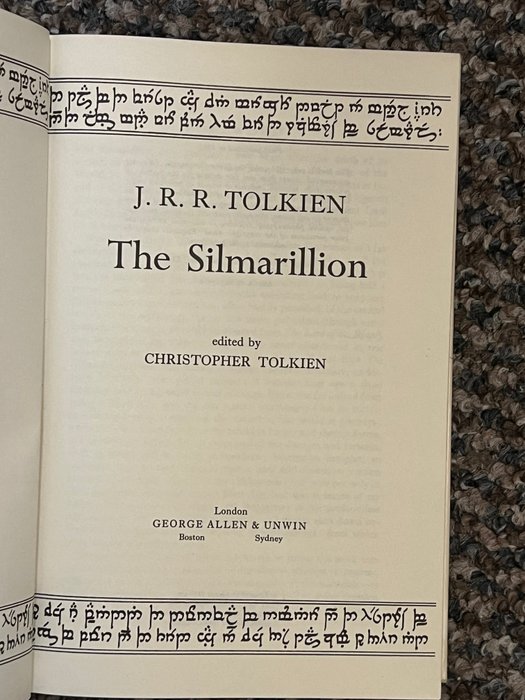 J.R.R. Tolkien - J. R.R. Tolkien The Silmarillion 1st EXPORT Edition - 1977