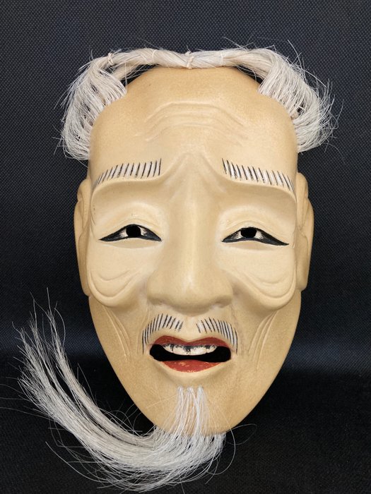 Maske, Noh-maske, Skulptur - Træ - Hashimoto Miaki 橋本観秋 - Koushi-Jo 小牛尉 with soul and profound oriental aesthetics - Japan - Heisei-perioden (1989-2019)