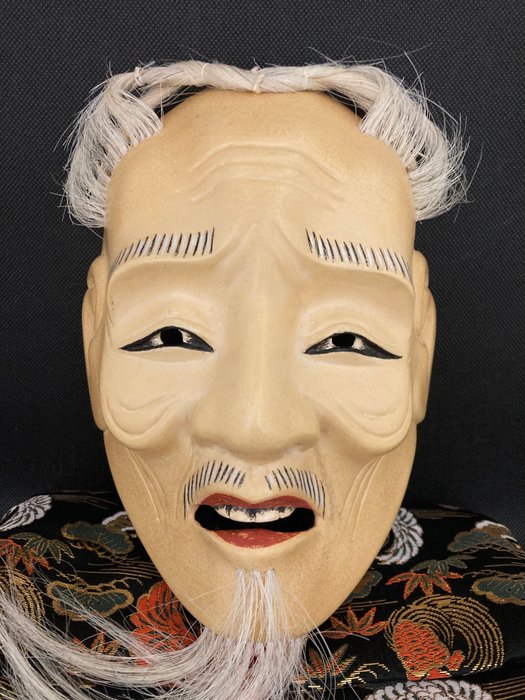 Maske, Noh-maske, Skulptur - Træ - Hashimoto Miaki 橋本観秋 - Koushi-Jo 小牛尉 with soul and profound oriental aesthetics - Japan - Heisei-perioden (1989-2019)