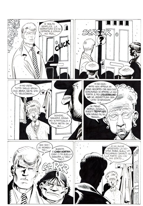 Alessandrini, Giancarlo - 2 Original page - Martin Mystere #241 - "Vent'anni di mysteri" - 2002