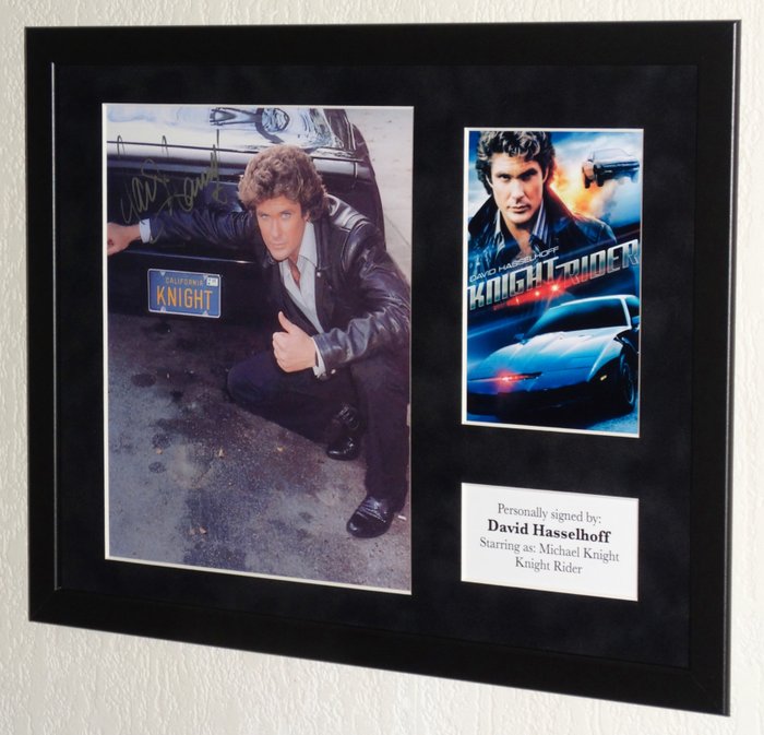 Knight Rider - David Hasselhoff (Michael Knight) Premium Framed, signed, COA  Photo signing session