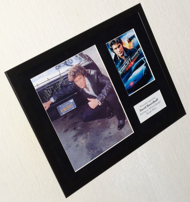 Knight Rider - David Hasselhoff (Michael Knight) Premium Framed, signed, COA  Photo signing session