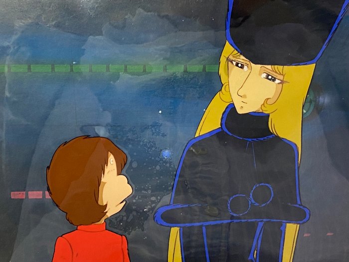 Galaxy Express 999 (1977/1981) - 1 Original animationscelle med kopibaggrund meget sjælden!