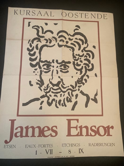 Museum posters - James Ensor Kursaal Oostende 1974 - jaren 1970 - 1970‹erne