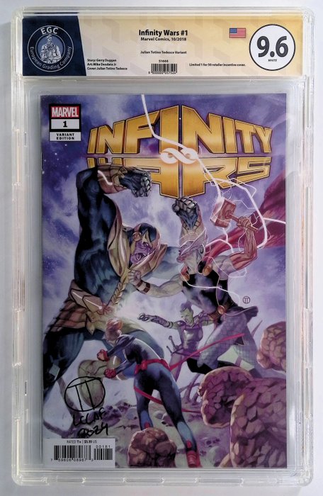 Infinity Wars #1 - EGC graded 9.6 - 1 Graded comic - 2018