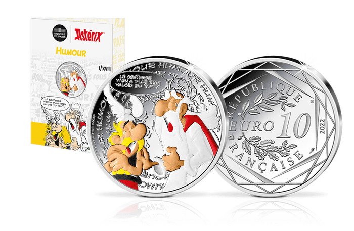 Frankrig. 10 Euro 2022 Asterix - Humour  (Ingen mindstepris)