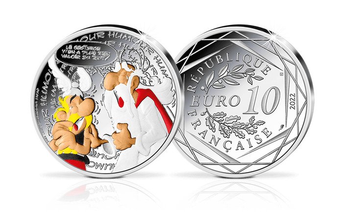 Frankrig. 10 Euro 2022 Asterix - Humour  (Ingen mindstepris)