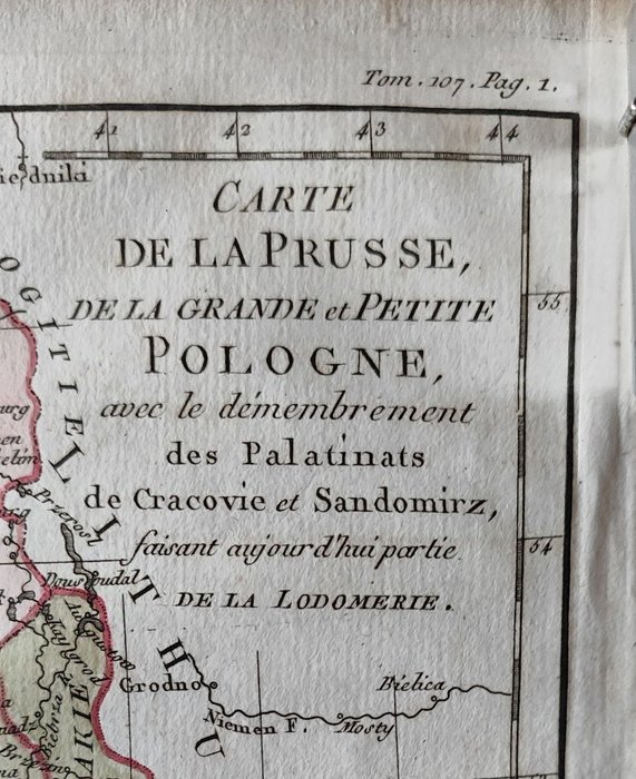 Polen - Litauen Ukraine, Vilnius, Lviv, Kyiv, Warszawa Minsk Krakow Gdansk/Danzig Poznan/Posen Lublin; Brion - Carte de la Prusse de la grande et petite Pologne - 1761-1780